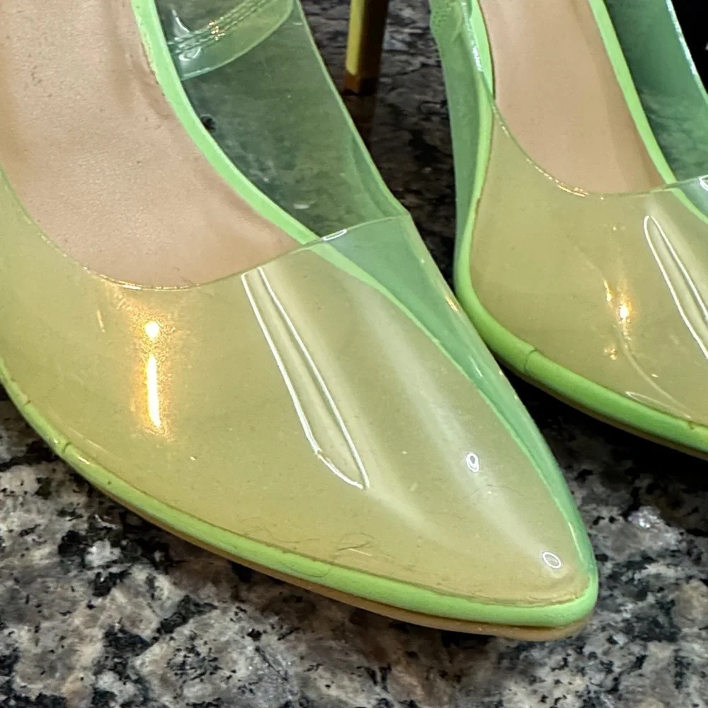 INC International Concepts Women's Lime Green Heels NIB 9 - Picture 3 of 15